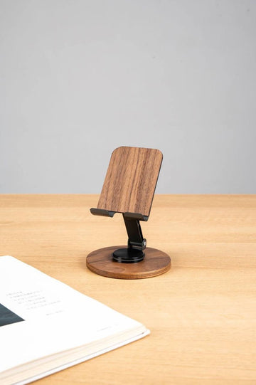 Trädesign Mobil-/iPad Stativ – Justerbart & Stabilt